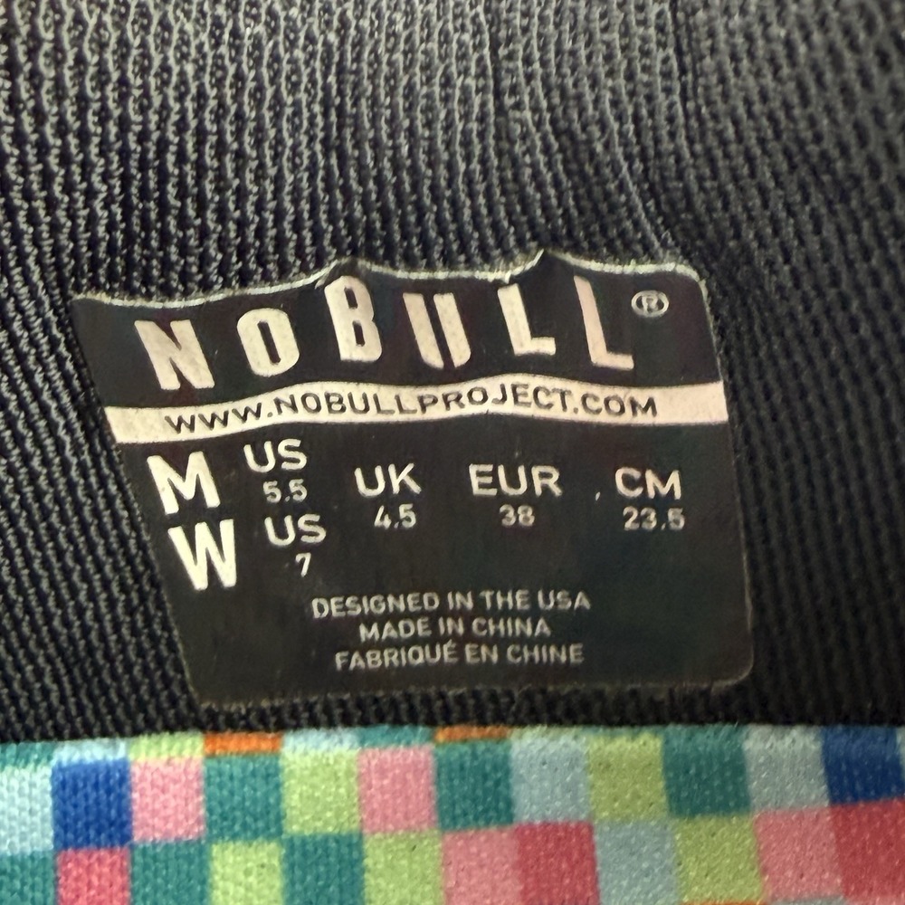 NOBULL Heather Black Pixel Shoes 7 Womens Lace Up Trainer Sneaker Mens 5 - Picture 10 of 10
